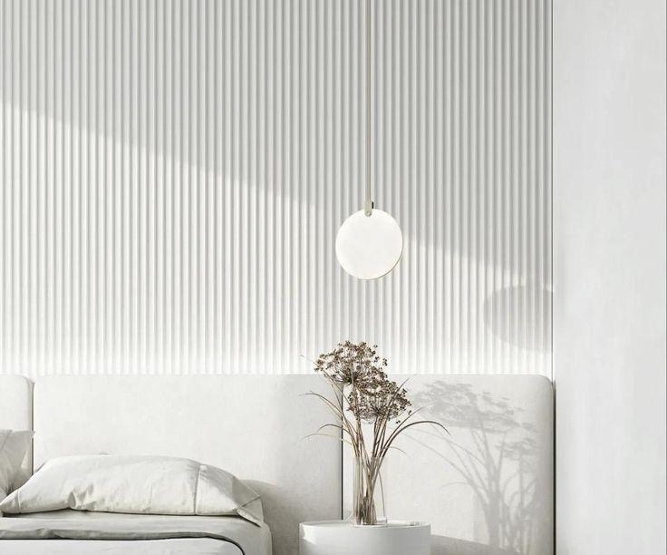 Стеновая панель Волшебная Палочка 106. 2700*120*12 мм Белая под покраску