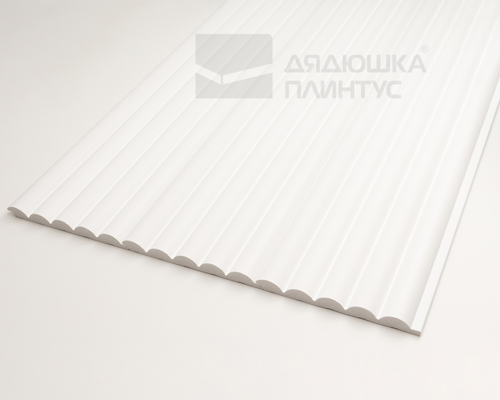 Стеновая панель Волшебная Палочка 103. 2700*120*12 мм Белая под покраску