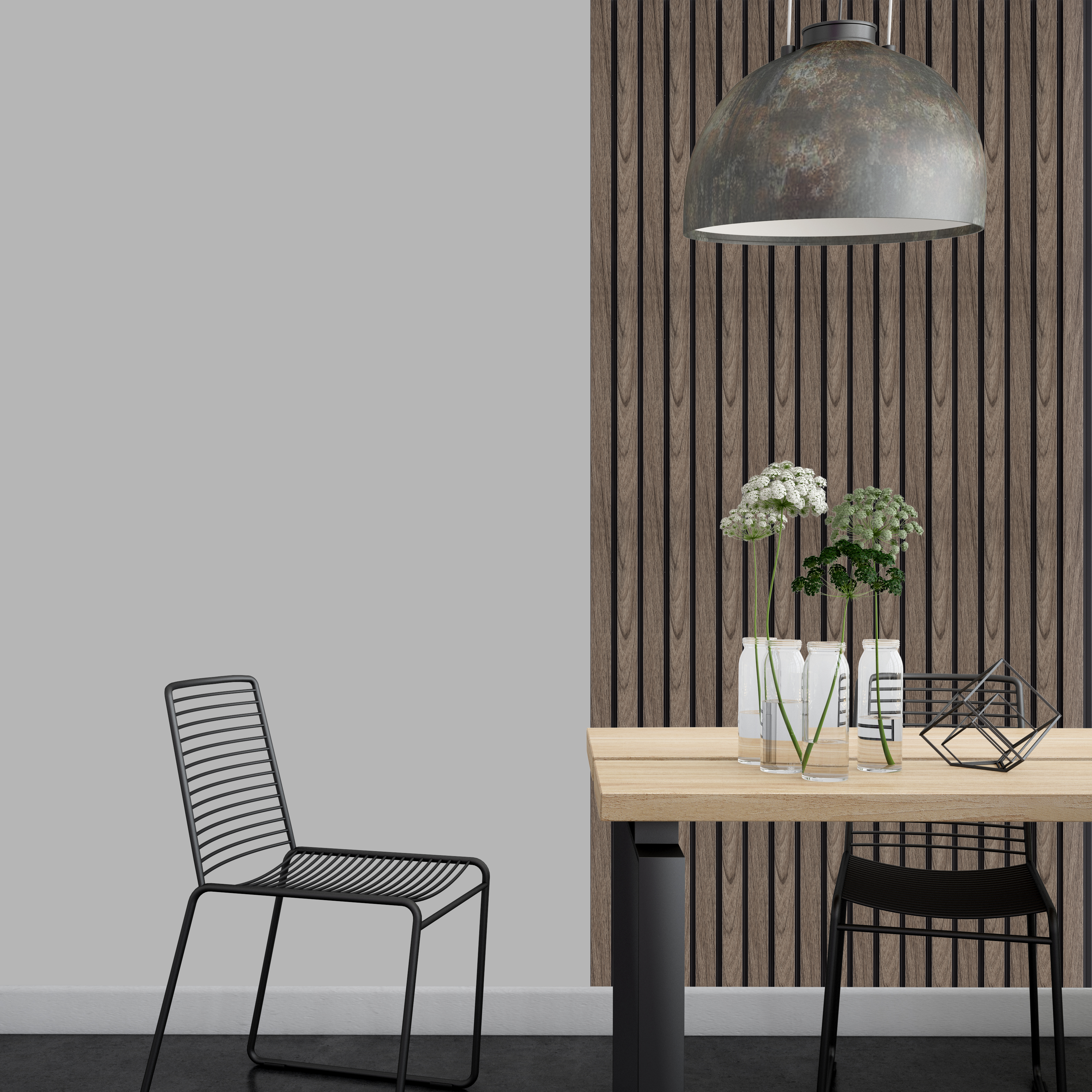 Панель вспененный полистирол ГРЕЙС 3D RAIL 120*2700 мм. Дуб антик