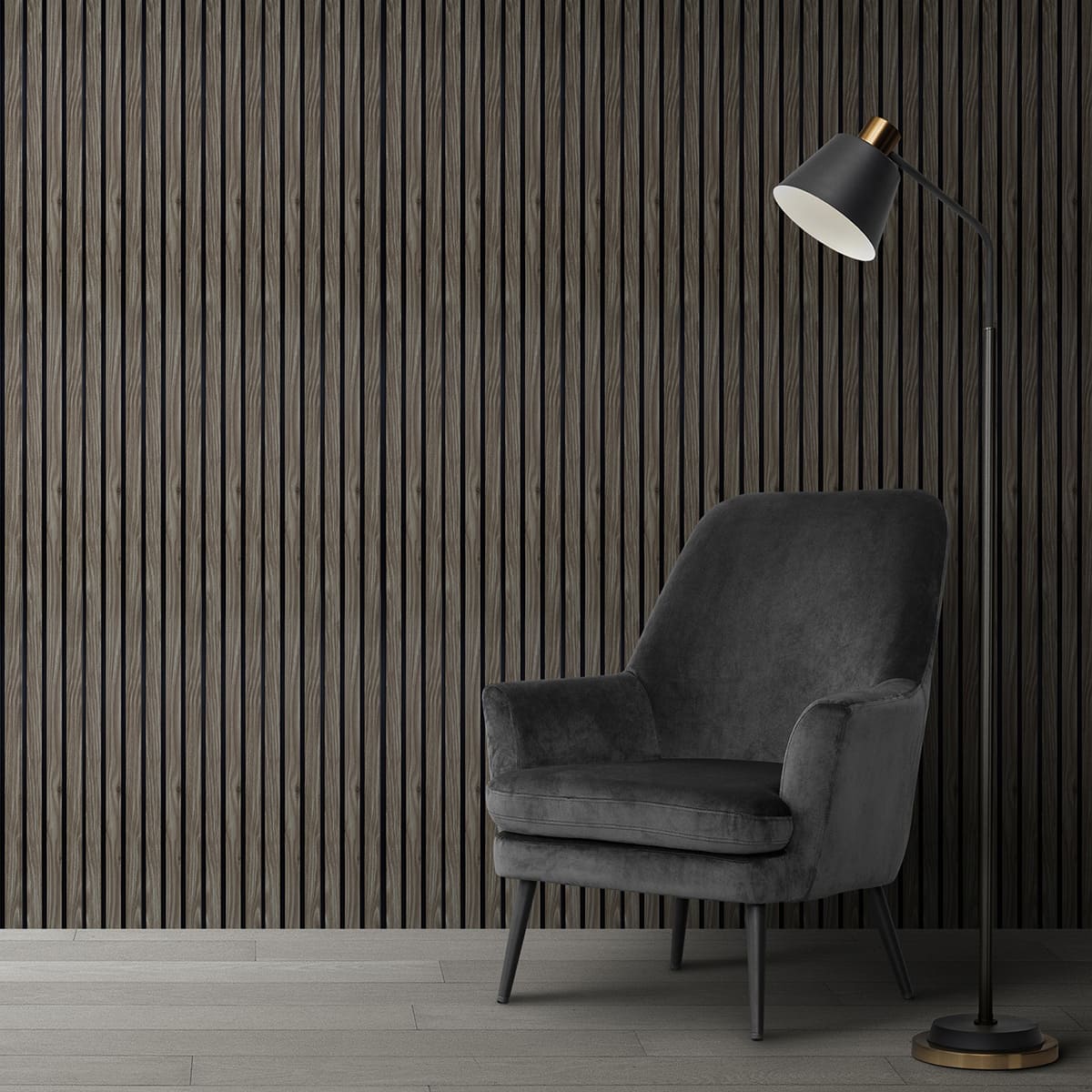 Панель вспененный полистирол ГРЕЙС 3D RAIL 120*2700 мм.  Кедр