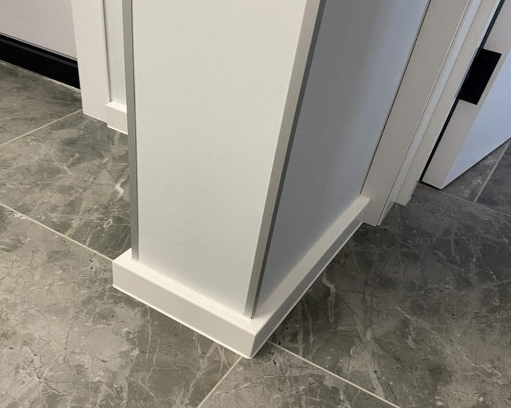 Плинтус ХДФ Dollken Cubu Flex Life 80мм х 2,5 м 1013 Белый