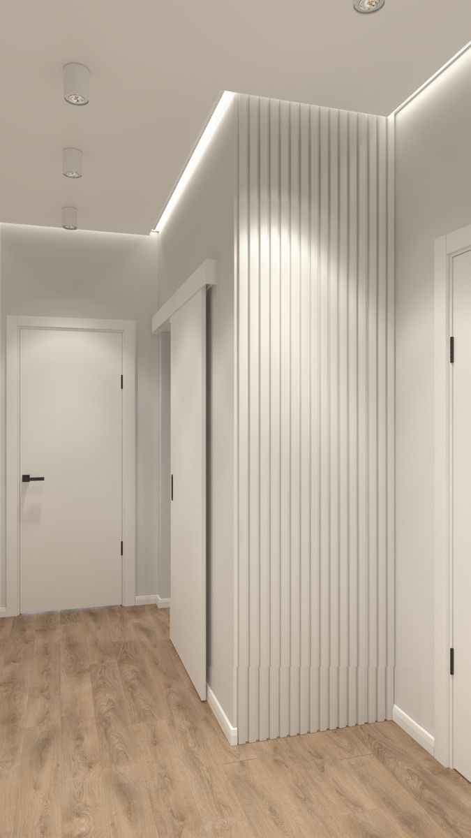 Стеновая панель МДФ. 2760*122*12мм AP122502.91 Белый под покраску