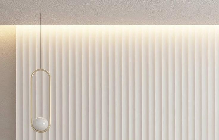 Стеновая панель Волшебная Палочка 103. 2700*120*12 мм Белая под покраску