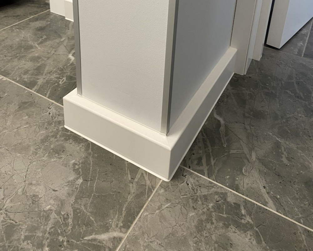 Плинтус ХДФ Dollken Cubu Flex Life 80мм х 2,5 м 1013 Белый