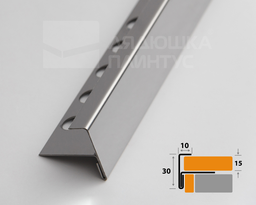 Профиль угловой ПУ 13-15НСП.2700.001 Полированный