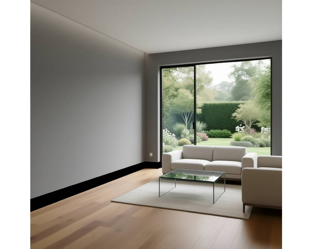 Плинтус из полистирола высокой плотности HI WOOD B70V2 69мм х 14мм х 2,0м.