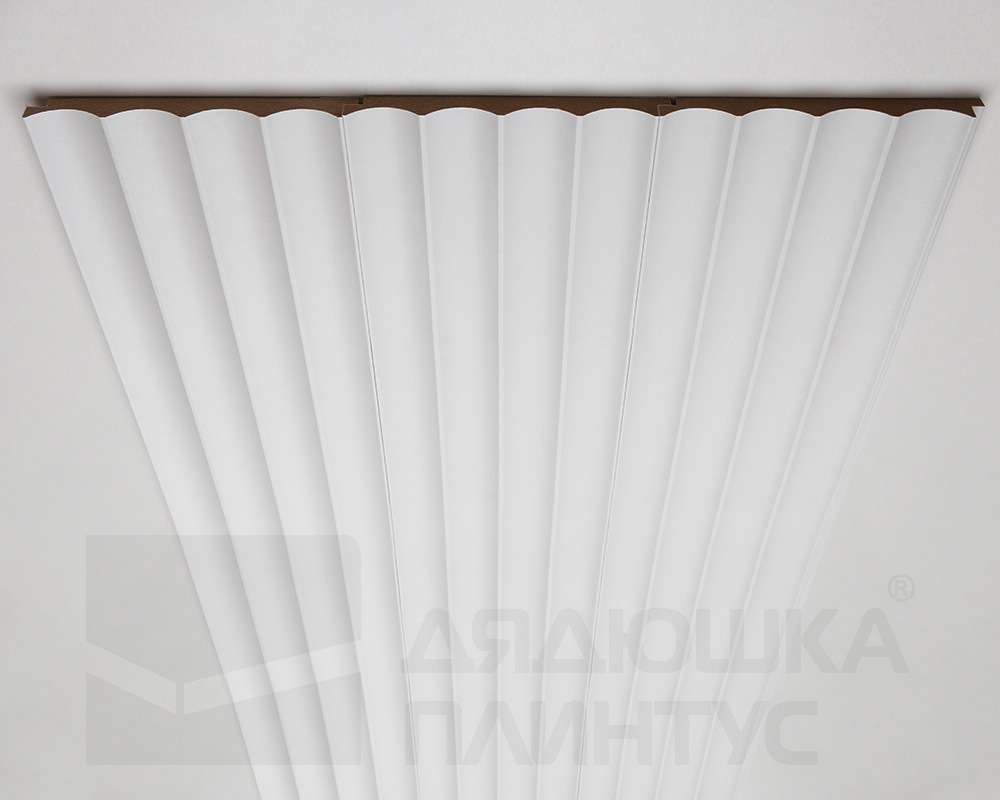 Стеновая панель МДФ. 2760*122*12мм AP122506.91 Белый под покраску