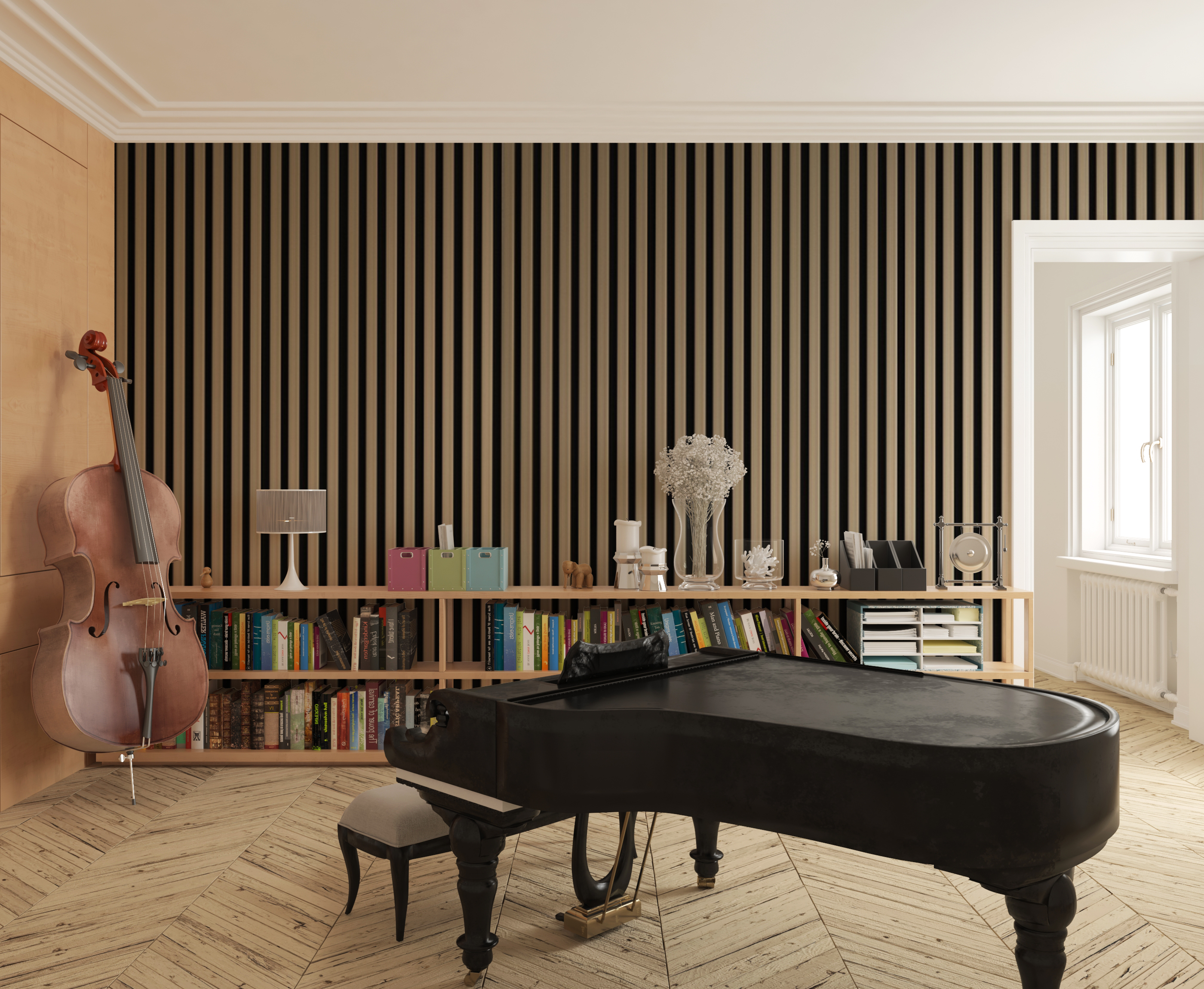 Панель вспененный полистирол  ГРЕЙС 3D RAIL EAST 120*2700 Клен