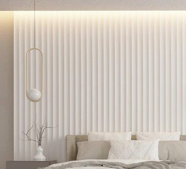 Стеновая панель МДФ. 2760*122*12мм AP122507.91 Белый под покраску