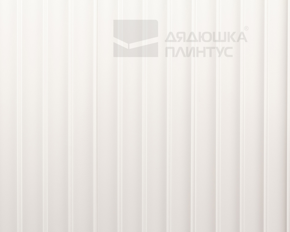 Стеновая панель Волшебная Палочка 105. 2700*120*12 мм Белая под покраску